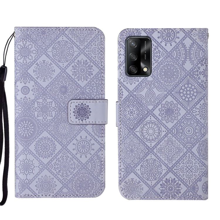 Custodia per cellulare in pelle con motivo goffrato stile etnico, For OPPO A54, For OPPO A74 4G, For OPPO A74 5G