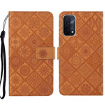Custodia per cellulare in pelle con motivo goffrato stile etnico, For OPPO A54, For OPPO A74 4G, For OPPO A74 5G