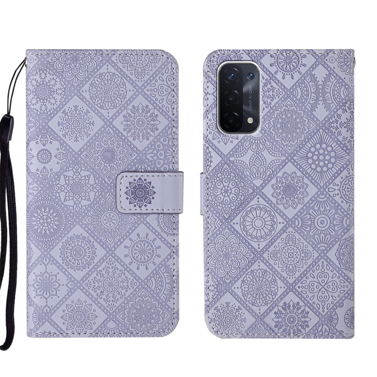 Custodia per cellulare in pelle con motivo goffrato stile etnico, For OPPO A54, For OPPO A74 4G, For OPPO A74 5G