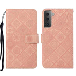 Custodia per cellulare in pelle con motivo goffrato stile etnico, For Samsung Galaxy A73 5G, For Samsung Galaxy S22+ 5G, For Samsung Galaxy S22 Ultra 5G