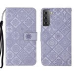 Custodia per cellulare in pelle con motivo goffrato stile etnico, For Samsung Galaxy A73 5G, For Samsung Galaxy S22+ 5G, For Samsung Galaxy S22 Ultra 5G