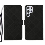 Custodia per cellulare in pelle con motivo goffrato stile etnico, For Samsung Galaxy A73 5G, For Samsung Galaxy S22+ 5G, For Samsung Galaxy S22 Ultra 5G