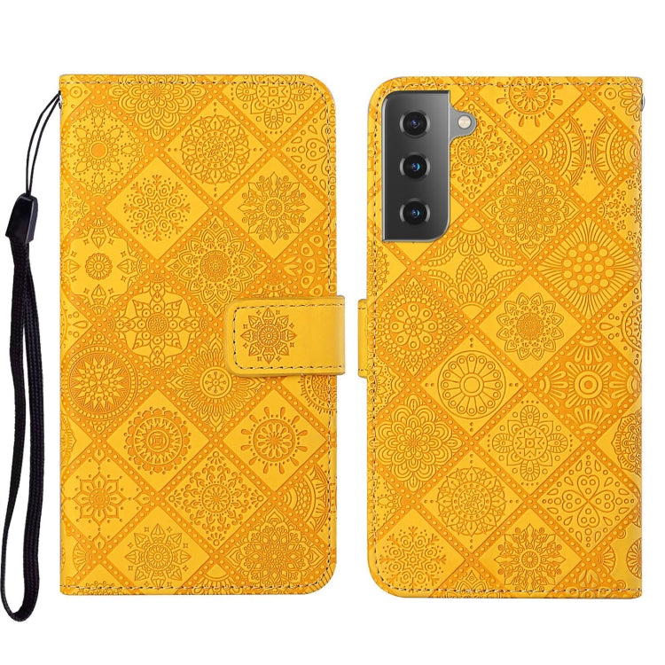 Custodia per cellulare in pelle con motivo goffrato stile etnico, For Samsung Galaxy S22 5G