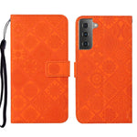 Custodia per cellulare in pelle con motivo goffrato stile etnico, For Samsung Galaxy S22 5G