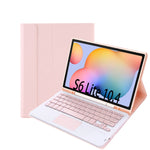 Custodia in pelle per tastiera Bluetooth color caramella A610B-A con slot per penna e touchpad, For Samsung Galaxy Tab S6 Lite