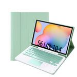 Custodia in pelle per tastiera Bluetooth color caramella A610B-A con slot per penna e touchpad, For Samsung Galaxy Tab S6 Lite
