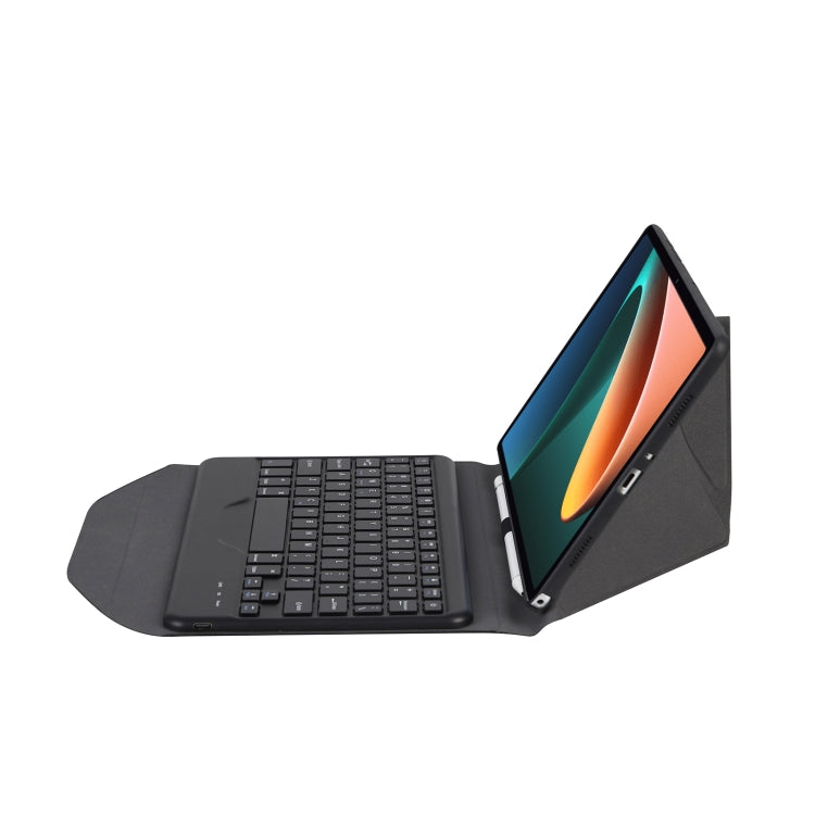 Custodia in pelle per tastiera Bluetooth con struttura a diamante B0N5 con supporto posteriore a triangolo, B0N5