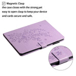 Custodia in pelle con motivo goffrato per iPad Pro 11" 2020/2018