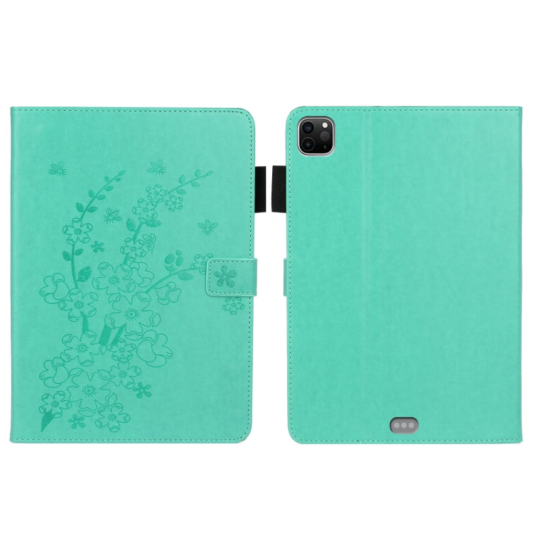 Custodia in pelle con motivo goffrato per iPad Pro 11" 2020/2018