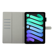 Custodia per tablet in pelle Smart verniciata a trama incrociata, For iPad mini 2024 / mini 6