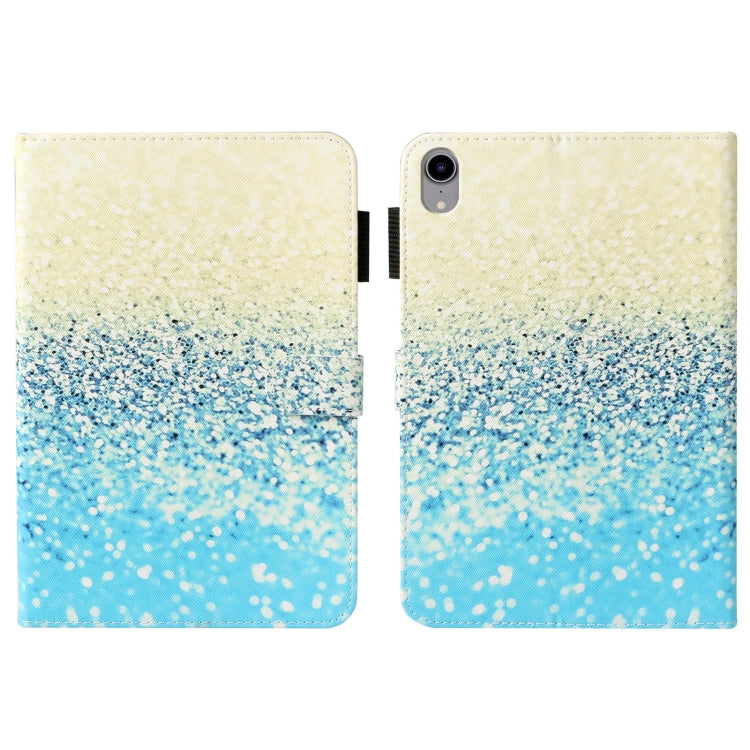 Custodia per tablet in pelle Smart verniciata a trama incrociata, For iPad mini 2024 / mini 6