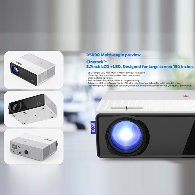 Vivibright D5000 Proiettore LCD LED Full HD 6000 Lumens