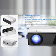 VIVIBRIGHT D5000 1920x1080P 420ANSI 6000Lumens LCD + LED Proiettore Digitale HD, Versione Base, US Plug, UK Plug