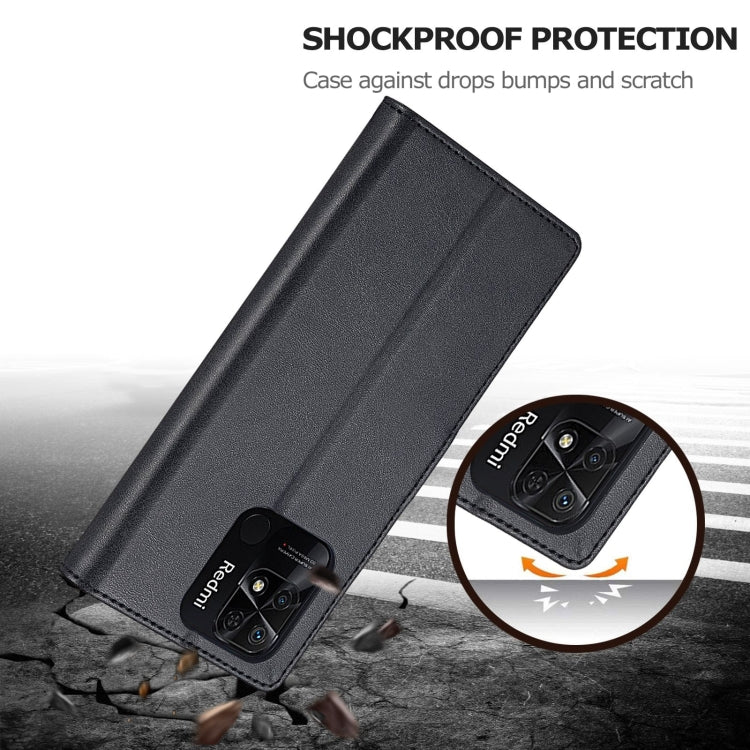 LC.IMEEKE Custodia per cellulare in pelle di vitello, For Xiaomi Redmi 10C
