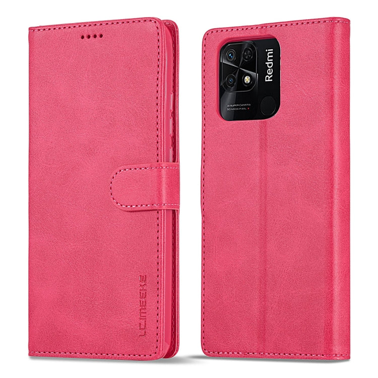 LC.IMEEKE Custodia per cellulare in pelle di vitello, For Xiaomi Redmi 10C
