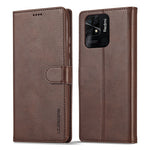 LC.IMEEKE Custodia per cellulare in pelle di vitello, For Xiaomi Redmi 10C