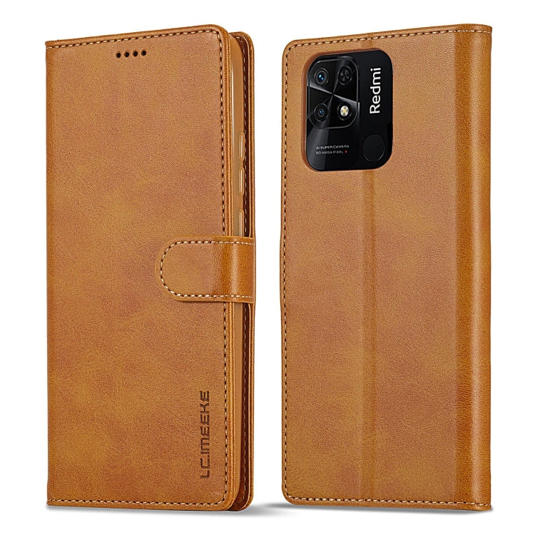 LC.IMEEKE Custodia per cellulare in pelle di vitello, For Xiaomi Redmi 10C