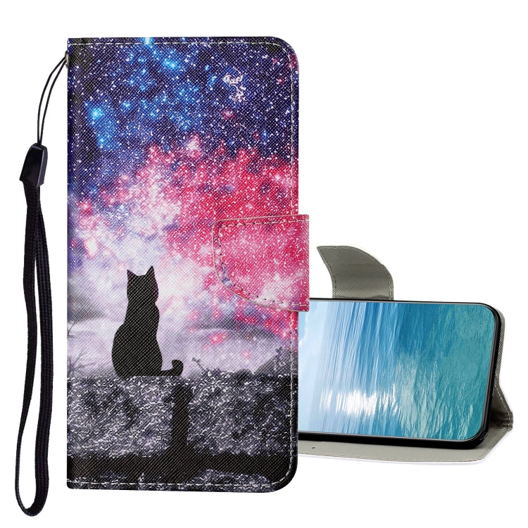 Custodia in pelle con motivo a disegno colorato, For Samsung Galaxy A13 4G