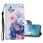 Custodia in pelle con motivo a disegno colorato, For Samsung Galaxy A13 4G