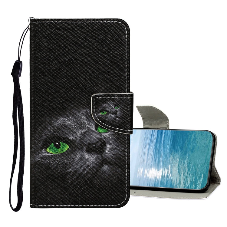 Custodia in pelle con motivo a disegno colorato, For Samsung Galaxy A23 5G