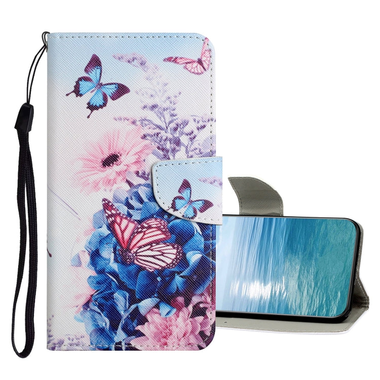 Custodia in pelle con motivo a disegno colorato, For Samsung Galaxy A23 5G