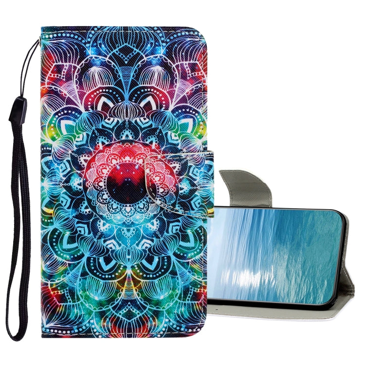 Custodia in pelle con motivo a disegno colorato, For Samsung Galaxy A73 5G