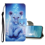 Custodia in pelle con motivo a disegno colorato, For Samsung Galaxy A73 5G