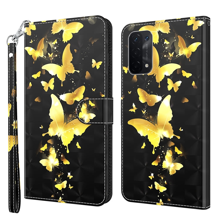 Custodia per cellulare in pelle flip modello pittura 3D, For OPPO A54 5G / A74 5G, For OPPO A74 4G