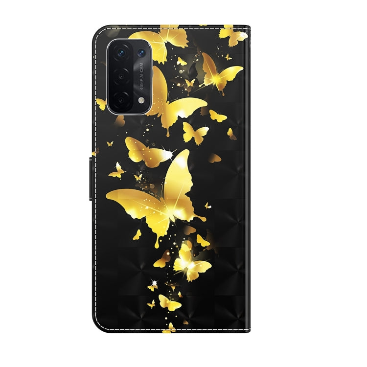 Custodia per cellulare in pelle flip modello pittura 3D, For OPPO A54 5G / A74 5G, For OPPO A74 4G
