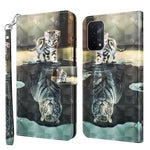 Custodia per cellulare in pelle flip modello pittura 3D, For OPPO A54 5G / A74 5G, For OPPO A74 4G