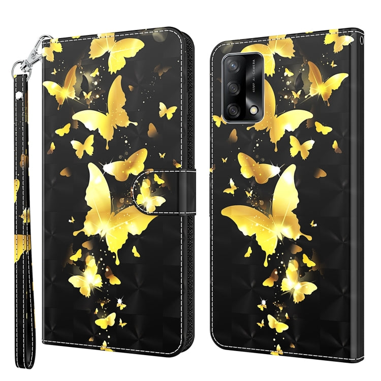 Custodia per cellulare in pelle flip modello pittura 3D, For OPPO A54 5G / A74 5G, For OPPO A74 4G