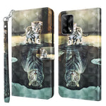 Custodia per cellulare in pelle flip modello pittura 3D, For OPPO A54 5G / A74 5G, For OPPO A74 4G