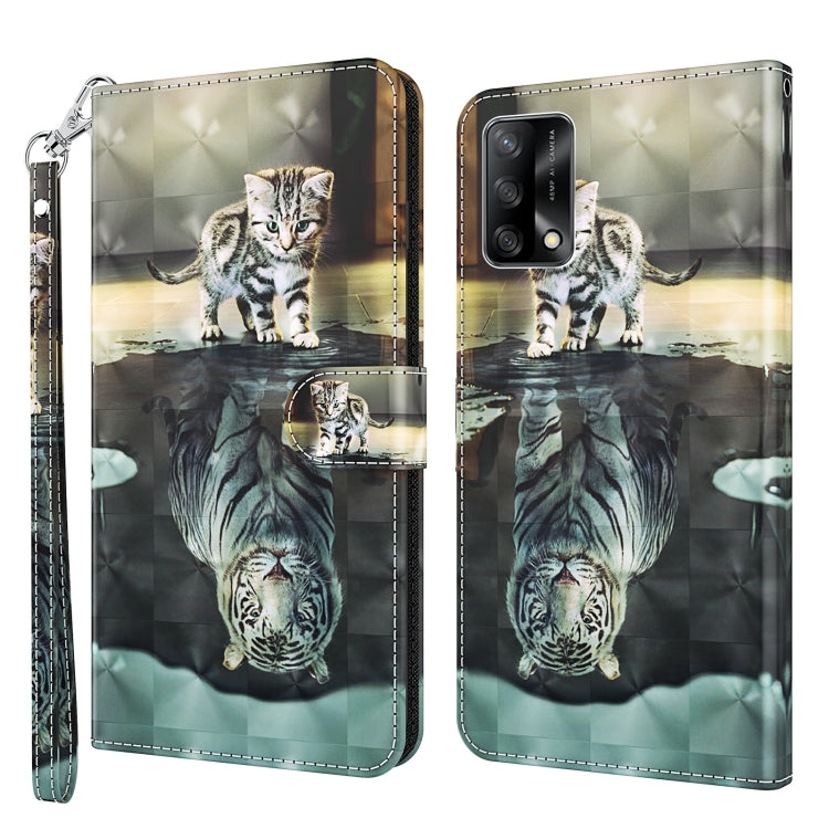 Custodia per cellulare in pelle flip modello pittura 3D, For OPPO A54 5G / A74 5G, For OPPO A74 4G