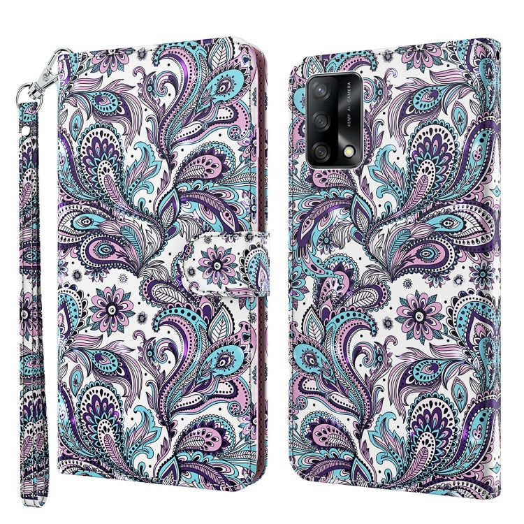 Custodia per cellulare in pelle flip modello pittura 3D, For OPPO A54 5G / A74 5G, For OPPO A74 4G