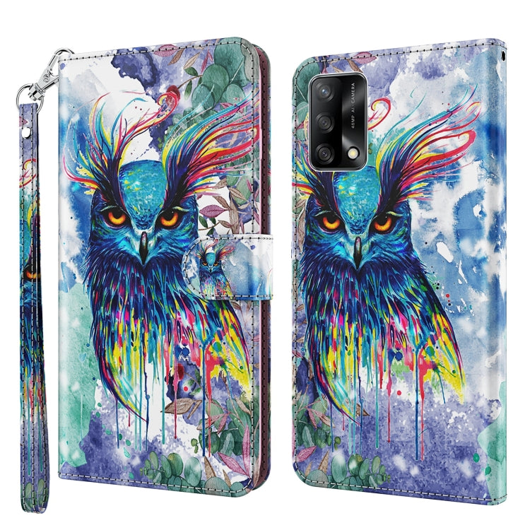 Custodia per cellulare in pelle flip modello pittura 3D, For OPPO A54 5G / A74 5G, For OPPO A74 4G