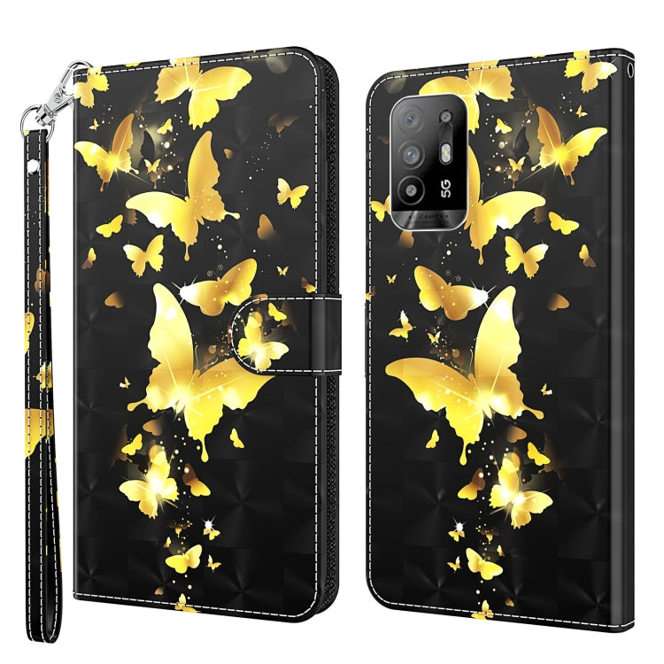 Custodia per cellulare in pelle flip modello pittura 3D, For OPPO A94 5G / A95 5G, For OnePlus Nord N20 5G / OPPO A96 5G