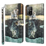 Custodia per cellulare in pelle flip modello pittura 3D, For OPPO A94 5G / A95 5G, For OnePlus Nord N20 5G / OPPO A96 5G