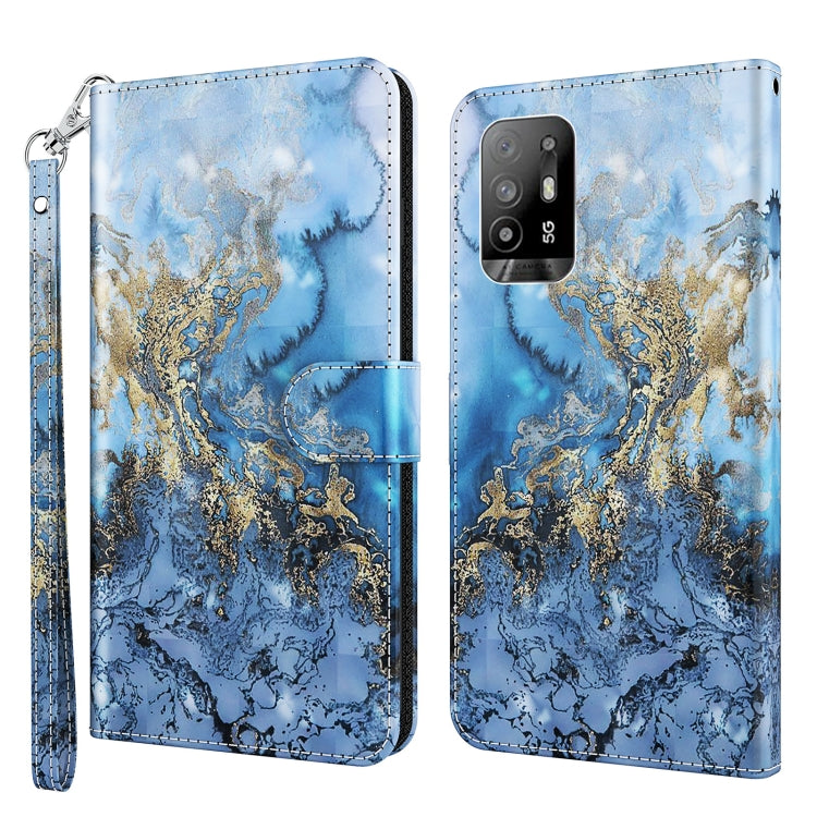 Custodia per cellulare in pelle flip modello pittura 3D, For OPPO A94 5G / A95 5G, For OnePlus Nord N20 5G / OPPO A96 5G