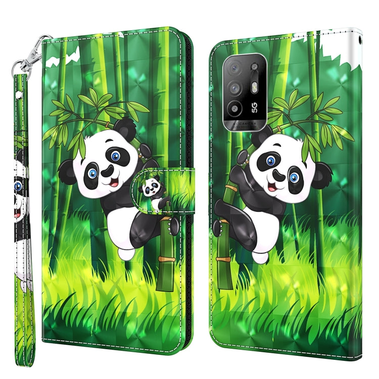 Custodia per cellulare in pelle flip modello pittura 3D, For OPPO A94 5G / A95 5G, For OnePlus Nord N20 5G / OPPO A96 5G