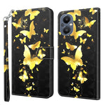 Custodia per cellulare in pelle flip modello pittura 3D, For OPPO A94 5G / A95 5G, For OnePlus Nord N20 5G / OPPO A96 5G