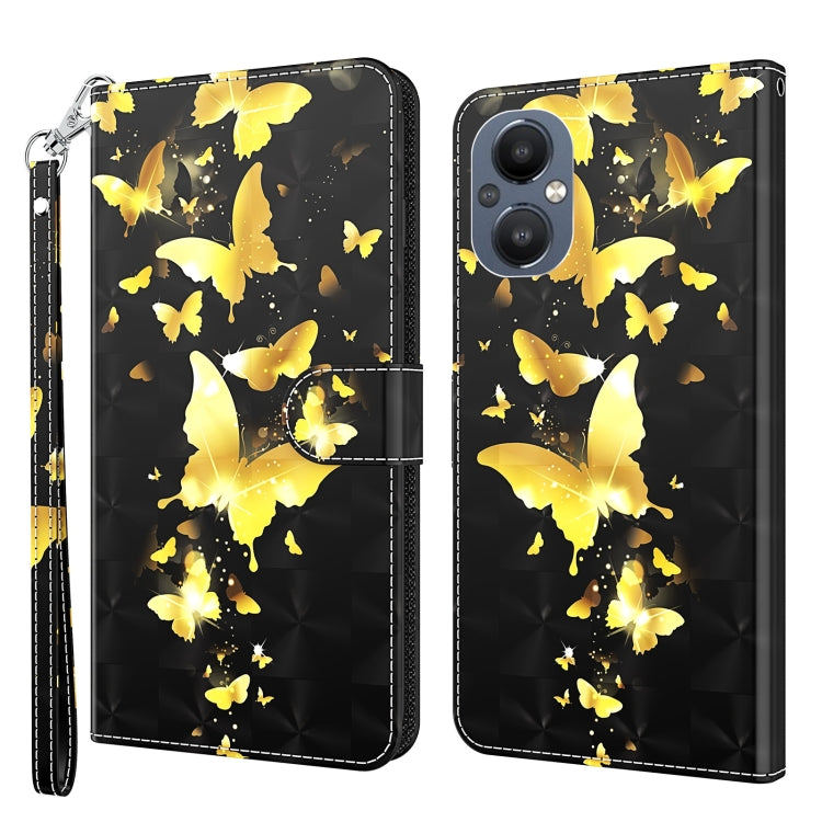 Custodia per cellulare in pelle flip modello pittura 3D, For OPPO A94 5G / A95 5G, For OnePlus Nord N20 5G / OPPO A96 5G