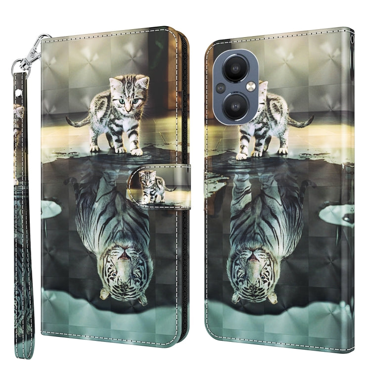 Custodia per cellulare in pelle flip modello pittura 3D, For OPPO A94 5G / A95 5G, For OnePlus Nord N20 5G / OPPO A96 5G