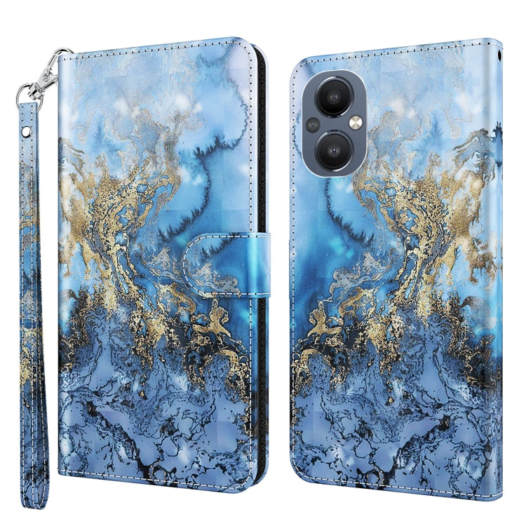 Custodia per cellulare in pelle flip modello pittura 3D, For OPPO A94 5G / A95 5G, For OnePlus Nord N20 5G / OPPO A96 5G