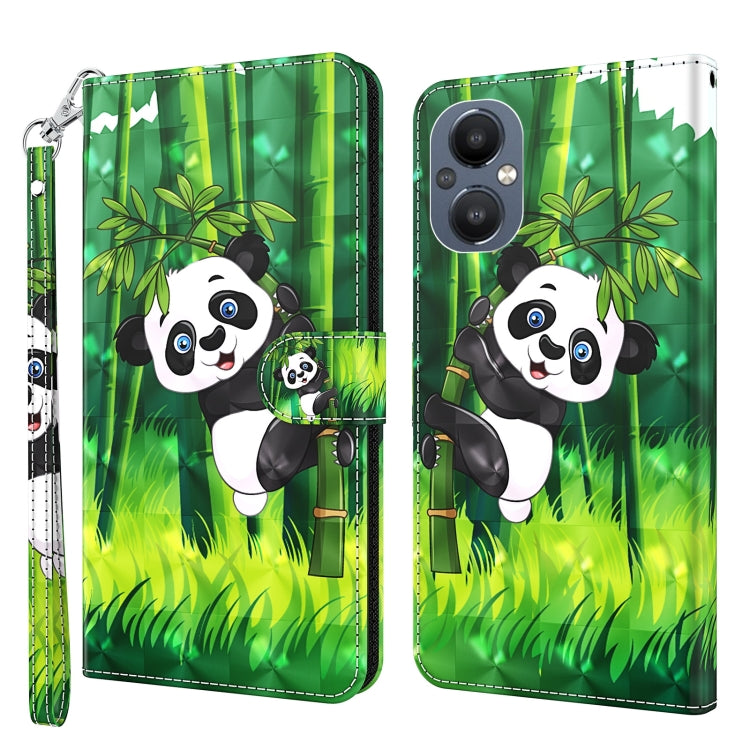 Custodia per cellulare in pelle flip modello pittura 3D, For OPPO A94 5G / A95 5G, For OnePlus Nord N20 5G / OPPO A96 5G