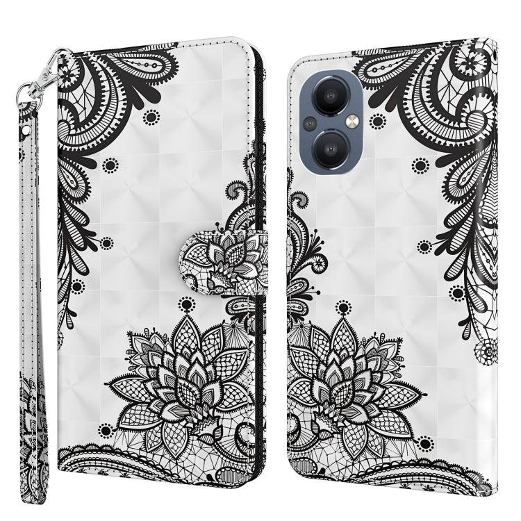 Custodia per cellulare in pelle flip modello pittura 3D, For OPPO A94 5G / A95 5G, For OnePlus Nord N20 5G / OPPO A96 5G
