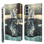 Custodia per cellulare in pelle flip modello pittura 3D, For Motorola Moto G200 5G / Edge S30, For Nokia G50