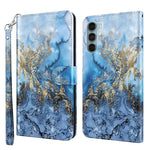 Custodia per cellulare in pelle flip modello pittura 3D, For Motorola Moto G200 5G / Edge S30, For Nokia G50