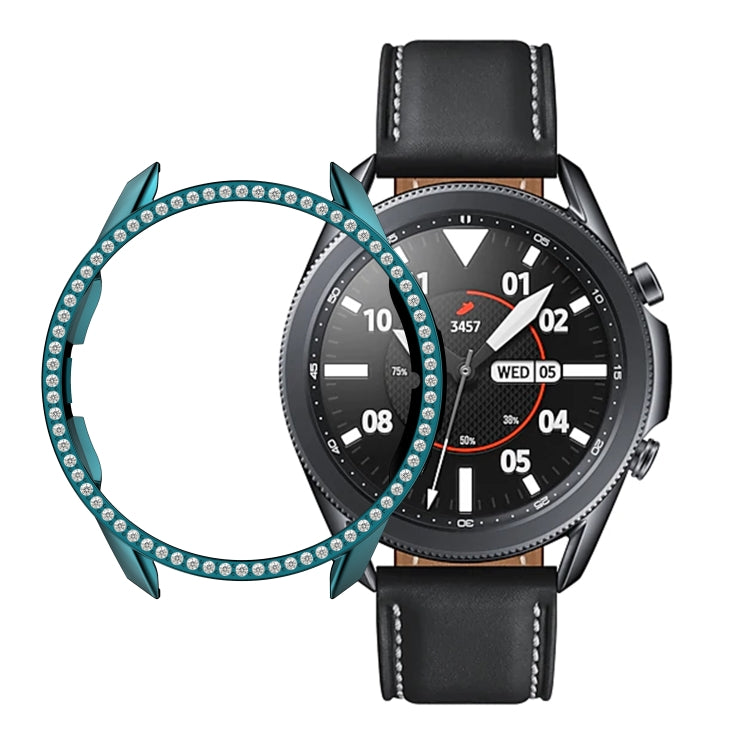 Cassa dell'orologio per PC con diamanti a fila singola, For Samsung Galaxy Watch 3 41mm, For Samsung Galaxy Watch 3 45mm
