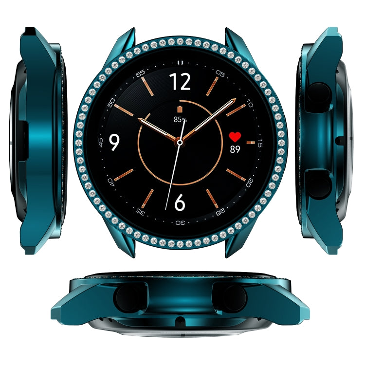 Cassa dell'orologio per PC con diamanti a fila singola, For Samsung Galaxy Watch 3 41mm, For Samsung Galaxy Watch 3 45mm