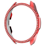Cassa dell'orologio per PC con diamanti a fila singola, For Samsung Galaxy Watch 3 41mm, For Samsung Galaxy Watch 3 45mm